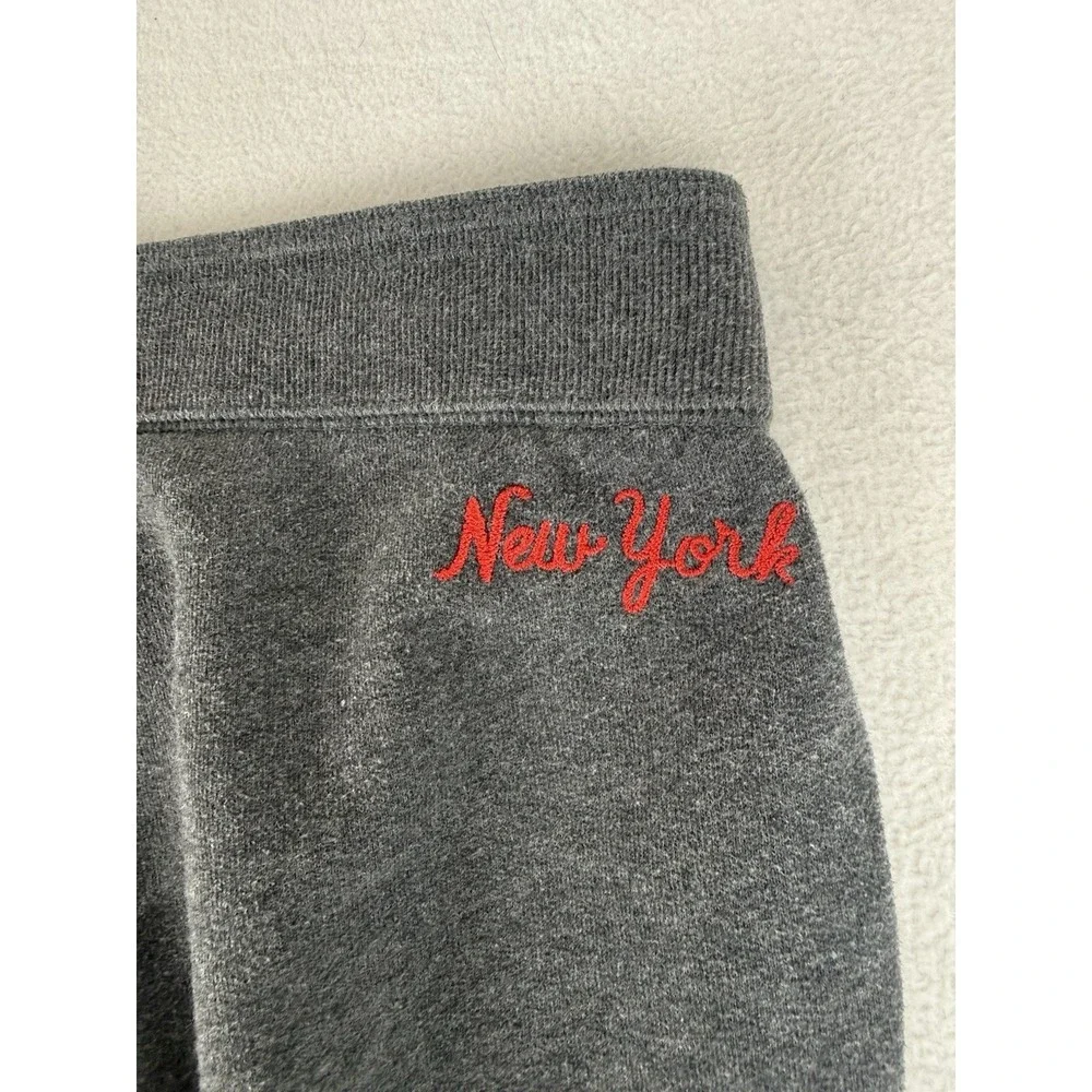 VTG Y2K Abercrombie & Fitch Gray Spellout 9 Sweatpants Joggers Sz Small New York